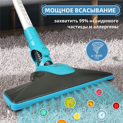 DARIS Ручной пылесос Сильное всасывание Многофункциональная щетка Пылеуловитель Тройной высокоэффективный очиститель для швабры