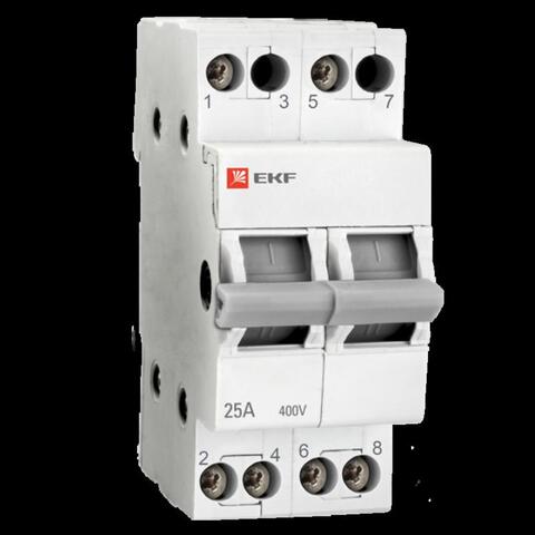 Переключатель трехпозиционный 2P 25А Basic (tps-2-25)