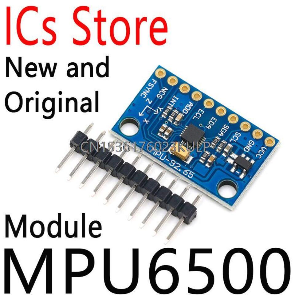 1шт IIC I2C SPI MPU6500 MPU-6500 6-осевой гироскопический акселерометр ...