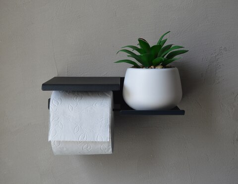 держатель туалетной бумаги с полочкой для телефона и освежителя воздуха, полка для ванны