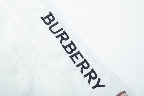 Мужские пляжные шорты BURBERRY копия 1:1 белые-черные