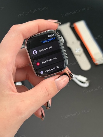 Смарт часы / 10 версия / экран AMOLED / копия apple watch / Смарт часы женские, мужские