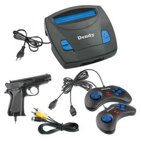 Игровая приставка к тв 8 бит с пистолетом Денди Classic 400 игр, ретро приставка, для детей и взрослых, 2 геймпада
