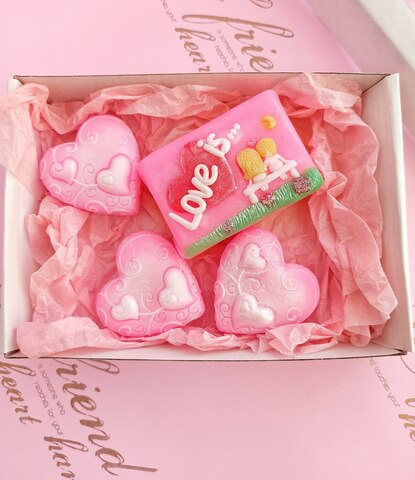 мыло Любовь это / мыло ручной работ, день подарков любимой девушке, дари прикольные сувениры, набор мыла уход за кожей, дар