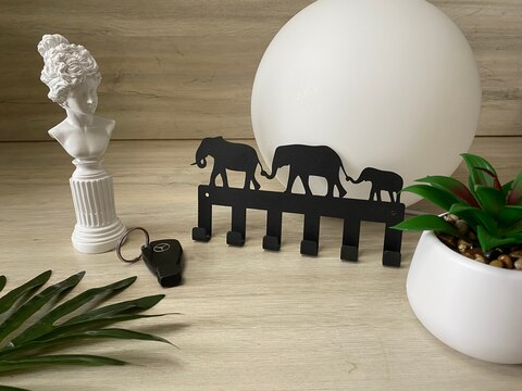 Настенная металлическая ключница, вешалка для кухни, ванны, держатель