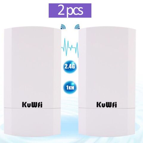 KuWfi Outdooor Беспроводной Wi - Fi 300 Мбит / С CPE Мост PTP Дистанционный Масштабатор AP Режим 24V POE Защита Освещения