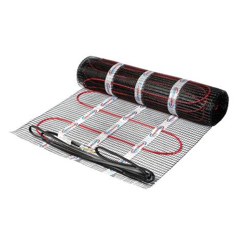 Нагревательный мат электрический тонкий Warmcoin BLACK 150Вт/м.кв., тёплый пол 0.5-15 кв.м.под плитку, в плиточный клей/стяжку