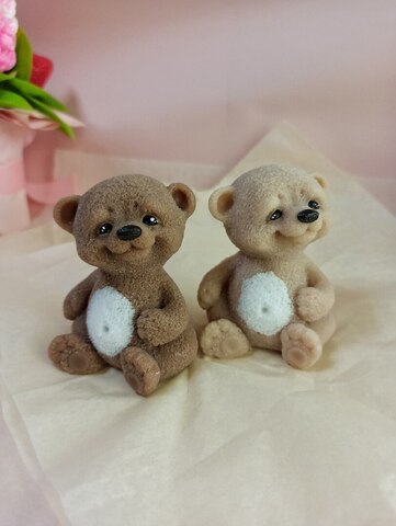 2 шт/плюшевый мишка/ Мыло ручной работы, милая фигурка, ароматное сувенирное мыло,подарок детский