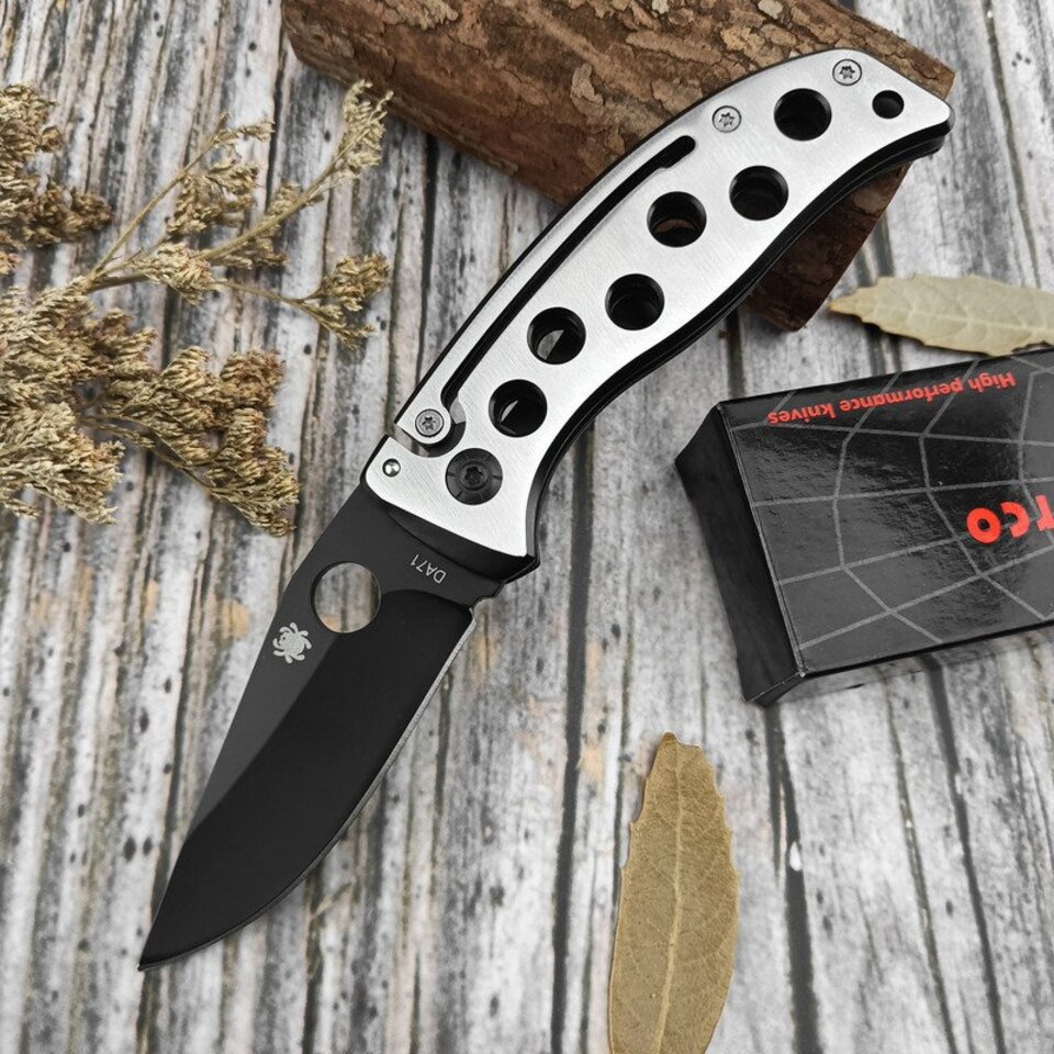 Высококачественный складной карманный нож Spyderco DA71 с лезвием 7cr17mov и ручкой из