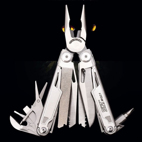 Splitman SQT MQ-21 Multiltool складной нож шпильца 19 в 1 EDC кемпинг Suvival многофункциональные инструменты мини ножницы отвертка пила