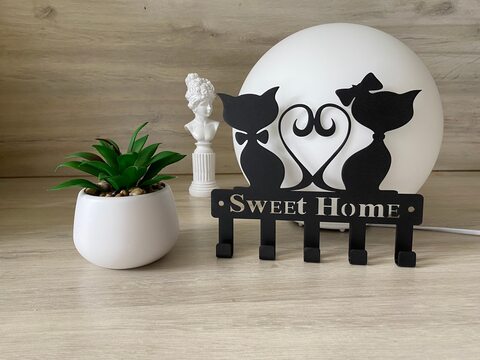 Настенная металлическая ключница, вешалка для кухни, ванны, держатель