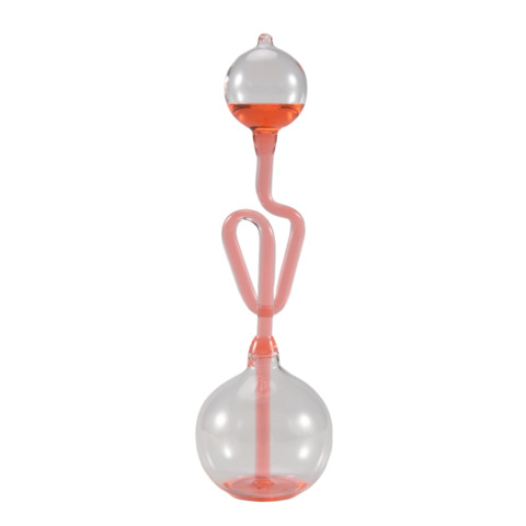 Kids Children Educational Toys Science Energy Museum Toy Love Meter Hand Boiler Thermometer Spiral Glass Red