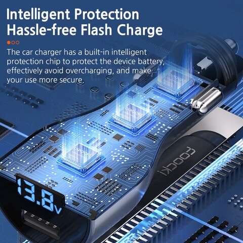 Автомобильное Зарядное Устройство Toocki PD 118 Вт USB C QC 40 PD3.0 Type Быстрая Зарядка Телефона Для IPhone 13 12 11 Xiaomi
