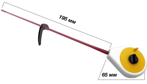 Удочка зимняя "Балалайка" пенопласт (5 шт/уп) Fishing Gear (быстрая доставка по России)