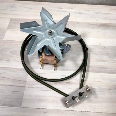 Набор комплект конвекции для коптильни. Мотор (длина штока 25 мм) + ТЭН 2.0кВт.