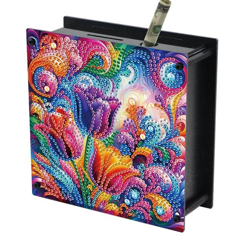 Cat Diamond Painting Money Saving Box Coin Bank Настольные наборы алмазного искусства DIY Коробка для хранения денег Diamond Art Decors для домашнего декора