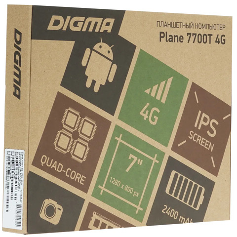 Планшет Digma Plane 7700T 7" 3G/LTE 8Gb Black