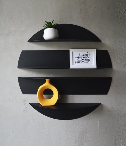 Полка настенная металлическая навесная