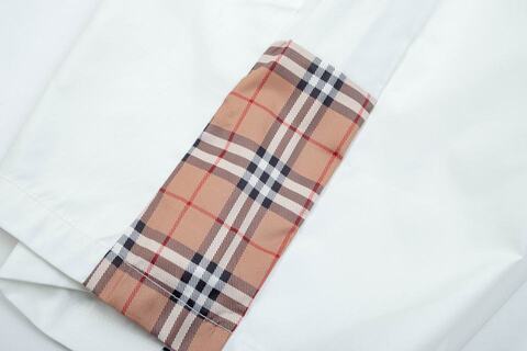 Мужские пляжные шорты BURBERRY копия 1:1 белые-черные