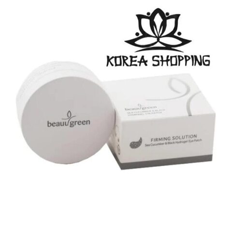 Гидрогелевые патчи с морским огурцом для кожи вокруг глаз BEAUUGREEN Sea Cucumber & Black Hydro-Gel Patch. Корейская косметика.