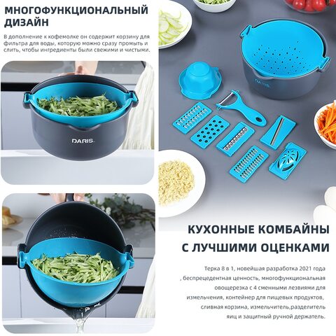 Слайсер для мандолины Спирализатор Слайсер для овощей-измельчитель овощей Измельчитель лука Измельчитель овощей Спирализатор для