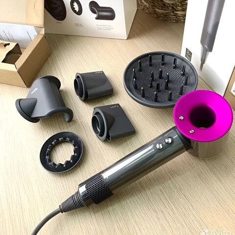 Фен для волос Dyson Supersonic HD08 с технологией быстрой сушки — детальный вид товара