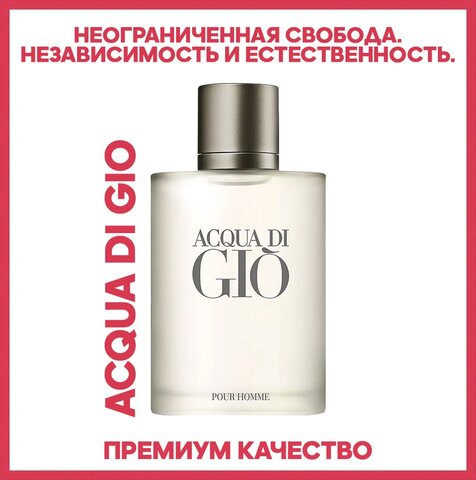 Парфюм ACQUA DI GIO poor homme . Аква ди Джио Туалетная вода для мужчин. духи мужские. Стойкий свежий брутальный парфюм.
