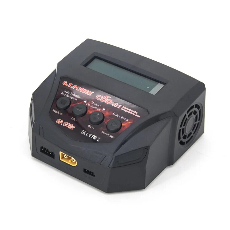 G.T.Power C6D Mini 60W 6A XT60 charger GTP-C6-MINI G.T.Power C6D Mini 60W 6A XT60 charger GTP-C6-MINI