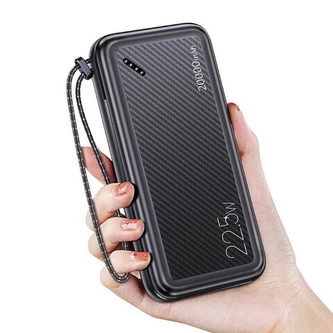 Внешний аккумулятор Повербанк USAMS 20000 mAh USAMS US-CD168 PB60 (2USB/QC/PD/22.5W) Черный