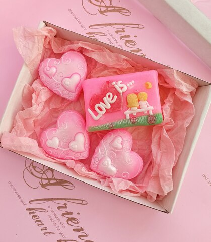 мыло Любовь это / мыло ручной работ, день подарков любимой девушке, дари прикольные сувениры, набор мыла уход за кожей, дар