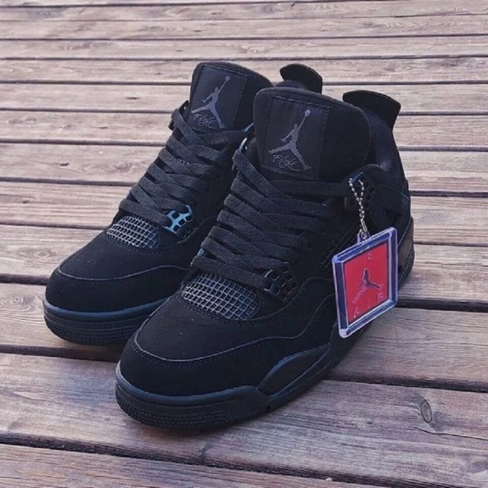Кроссовки Air J 4 Retro Black Cat для повседневной носки и