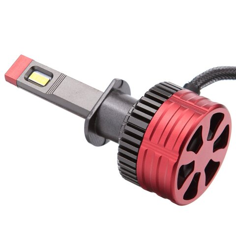 LEDOVЫЙ/LED лампа K11x с активным охлаждением/55w/5000k/комплект, для автомобильных фар/ H1