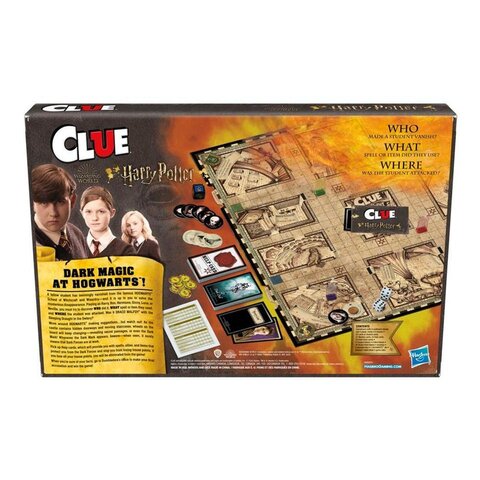 Игра настольная Hasbro Клуэдо (Cluedo) на польском языке - Детективная Игра, на 3-5 человек, коллекция Гарри Поттер