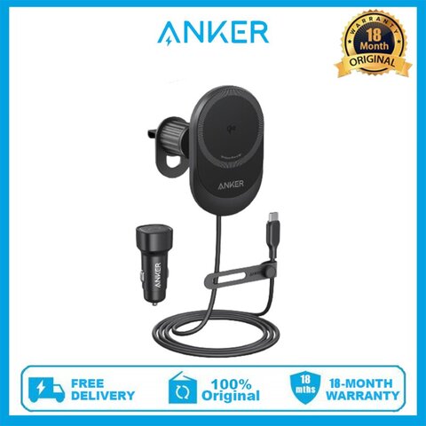 Anker MagSafe Беспроводное Автомобильное Зарядное Устройство MagGo Быстрое 15 Вт 360