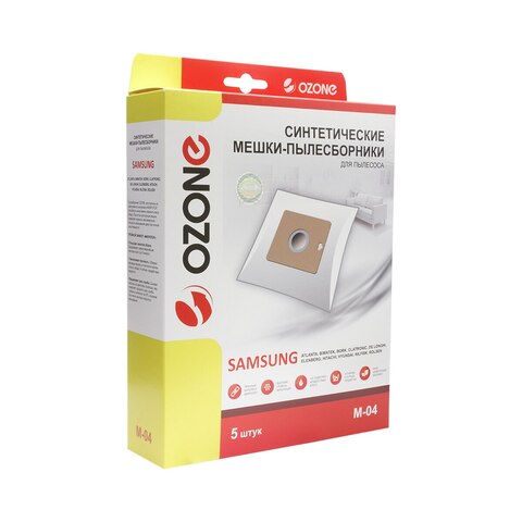 Фильтр для пылесоса SAMSUNG, 5 шт., синтетический, с микрофильтром, OZONE