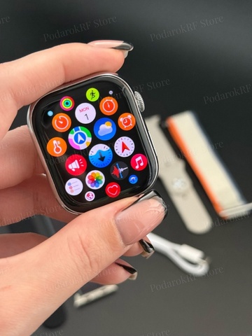 Смарт часы / 10 версия / экран AMOLED / копия apple watch / Смарт часы женские, мужские