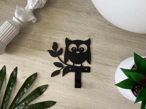 Ключница,крючок,на стену для ванны,кухни.Прочный металлический.Сова