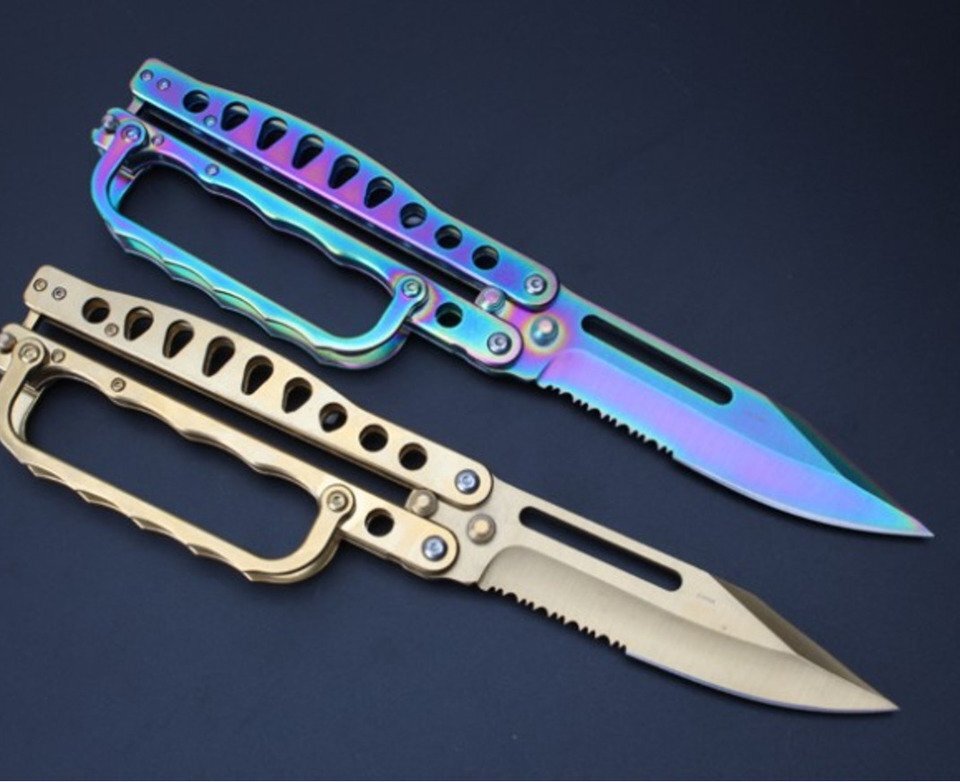 Складной C29 Balisong Бабочка Перчатка Флаттер Нож с лезвием 3cr13 ...