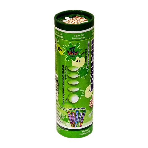 Пазл Mentos 7x25см. - 50 элементов, тип Green Apple, цвет: зеленый.