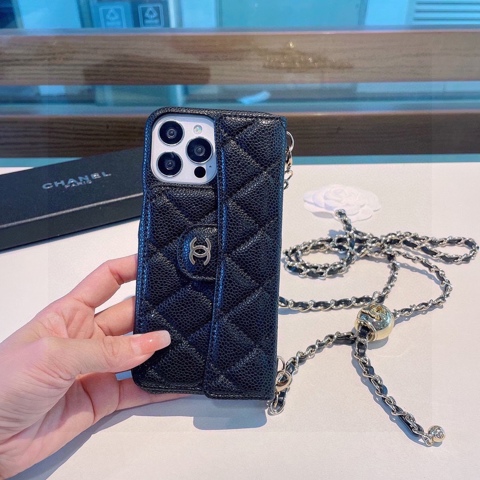 Pro Max Case With Chain Leather Chanel Iphone Case 11 Pro